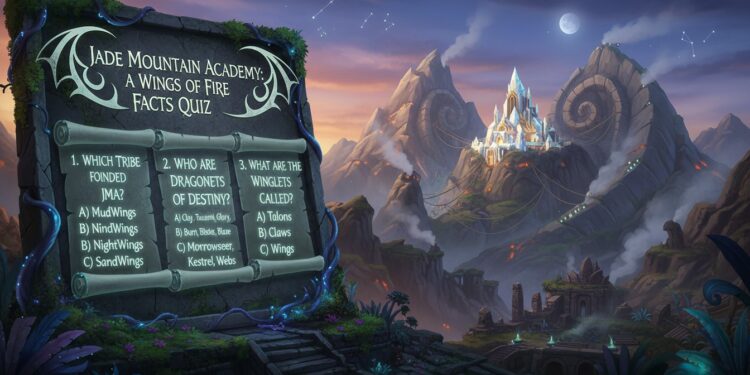 Jade Mountain Academy- A Wings of Fire Facts Quiz