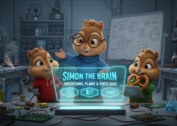 Simon the Brain- Inventions, Plans, and Fixes Quiz (Alvin and Chipmunks)